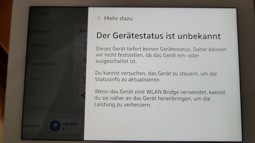 Amazon Echo Hub: Konfiguration und Oberfläche