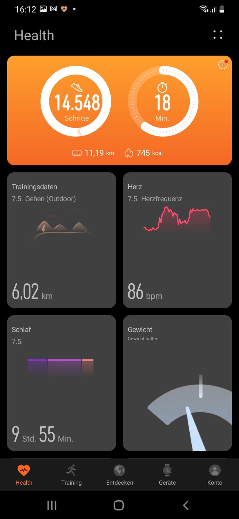 Huawei Band 6  - Huawei Health APp 