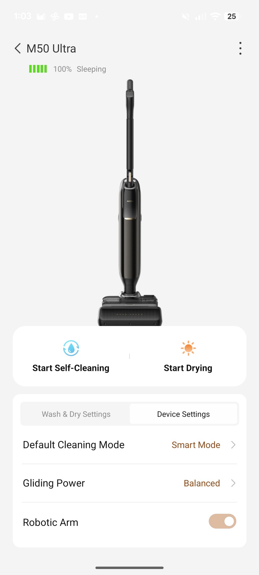 Mova M50 Ultra - Bilder App 