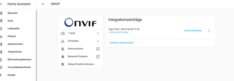 Annke NC500: Dank Onvif-Support ist die Integration in Smart-Home-Systeme wie Home Assistant kein Problem.