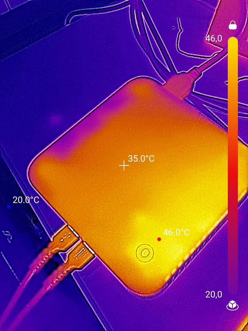 Asus Expert Center PN54: Wärmeverteilung (von oben gesehen)