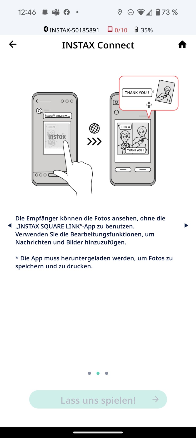 Instax Square Link Screenshot