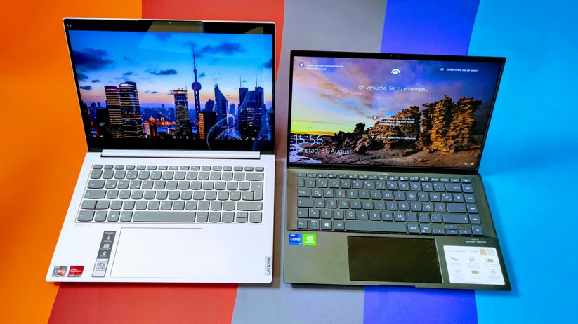 Lenovo Yoga Slim 7 Pro und Asus ZenBook 14