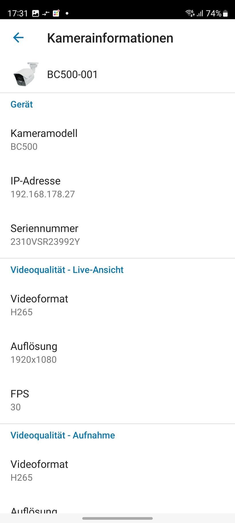 Synology BC500: Mobile App DS Cam