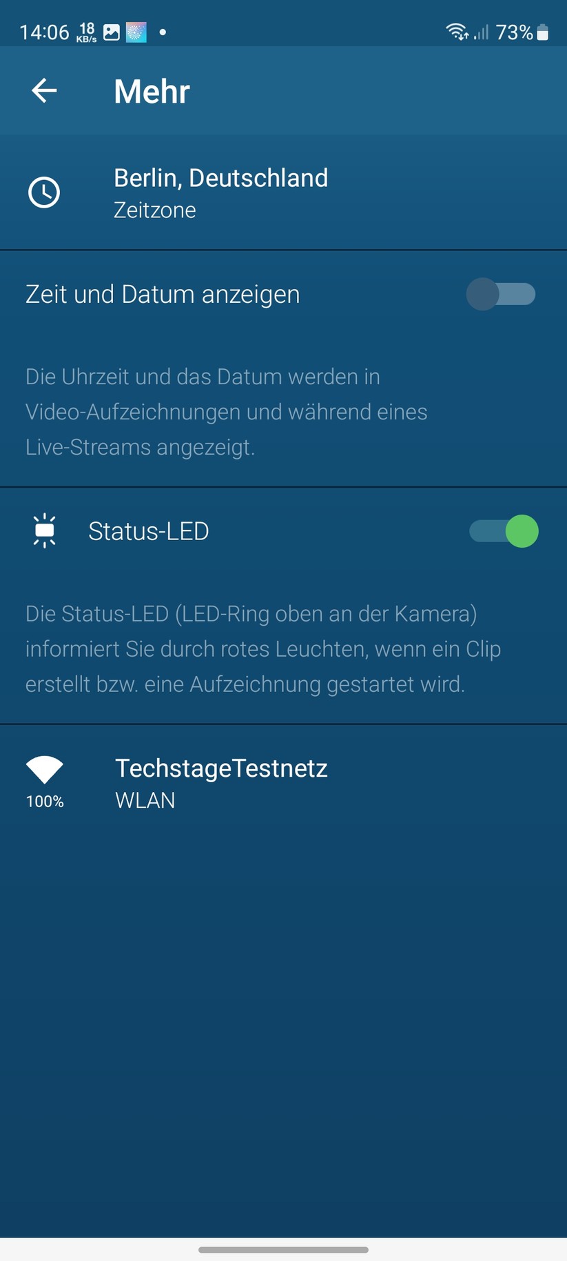 Bosch Eyes Innenkamera II: App, Einrichtung