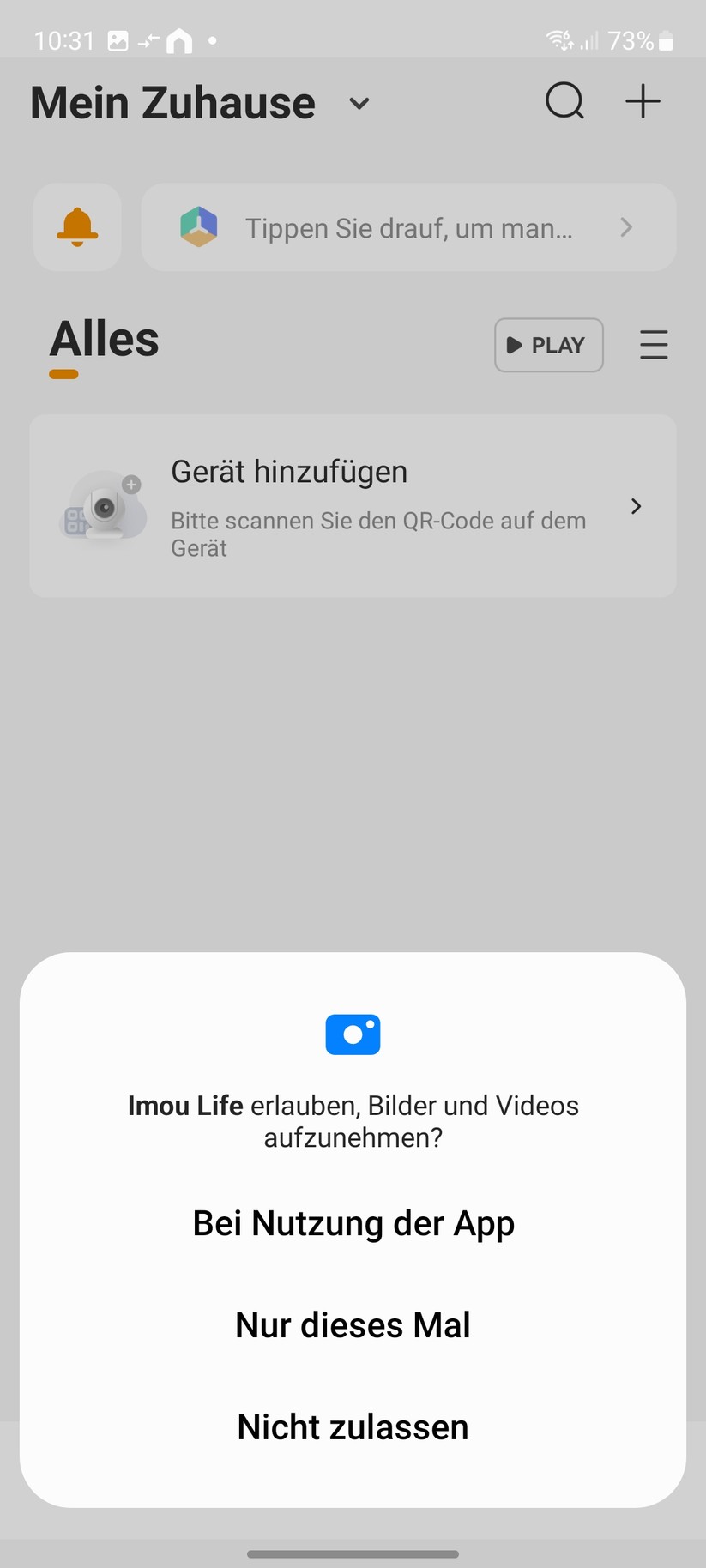 Imou Cell 3C: Setup mit App Imou Life