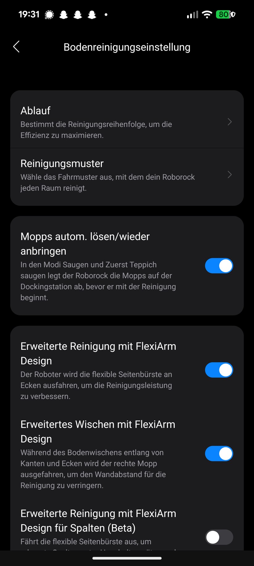 Roborock Saros Z70 – App & Einrichtung