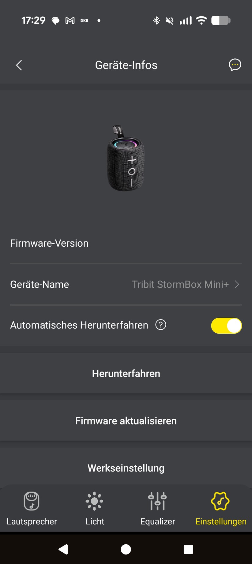 Tribit Stormbox Mini+ Screenshot