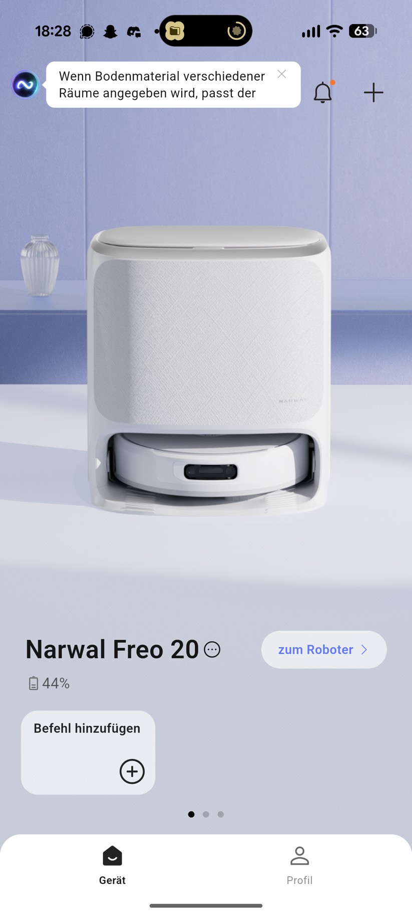 Narwal Freo 20 – App & Einrichtung