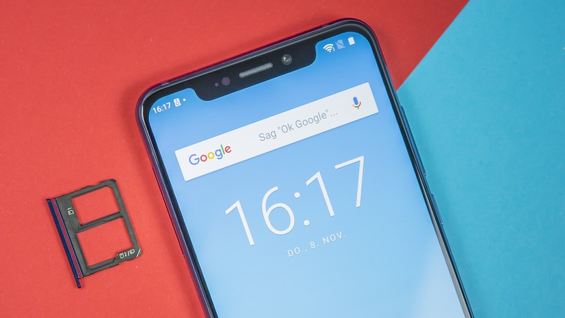 SIM- und Speicherkartenhalter des ZTE Axon 9 Pro.