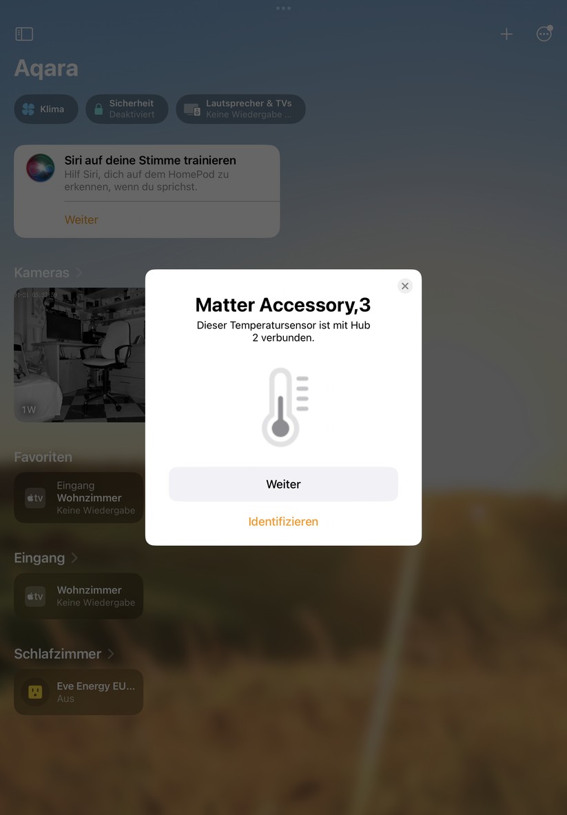 Switchbot 2 ist dank Matter-Unterstütztung auch zu Apple Home kompatibel. Die Einbindung hat im Test funktioniert. Nur liefern die Sensoren keine Werte. Dafür gelingt der Anschluss über Matter an Samsung Smartthings.
