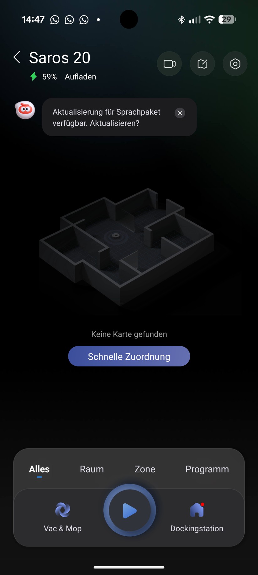 Roborock Saros 20 – App & Einrichtung