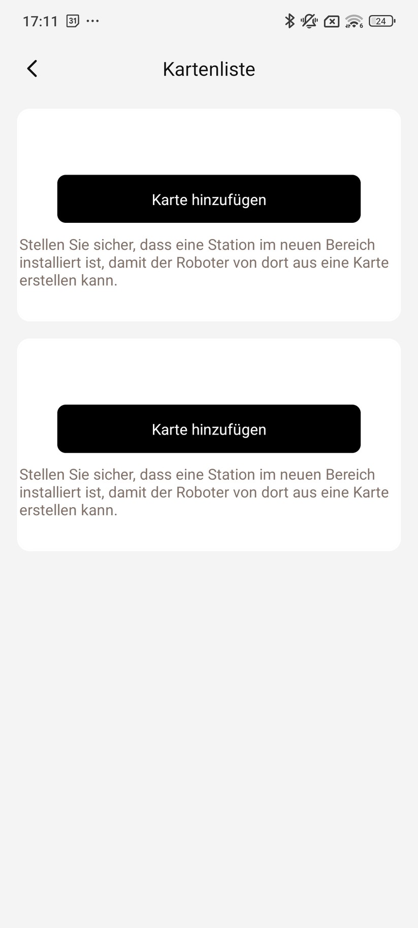 Mova 1000 – Einrichtung