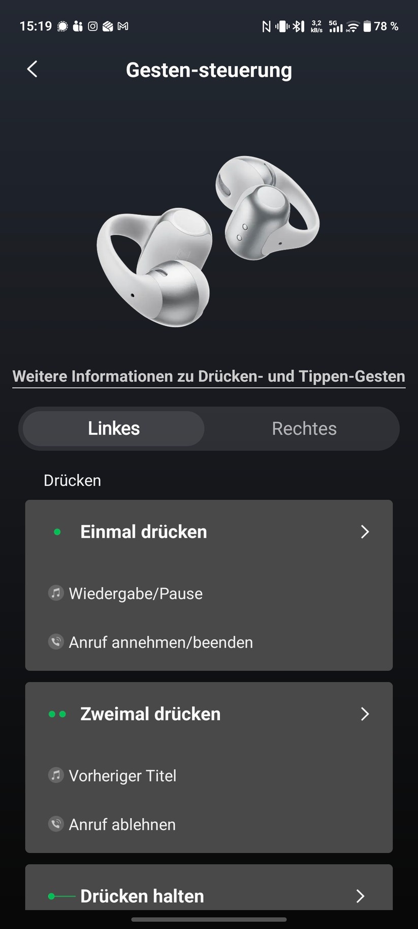 Shokz Opendots 2 Screenshot