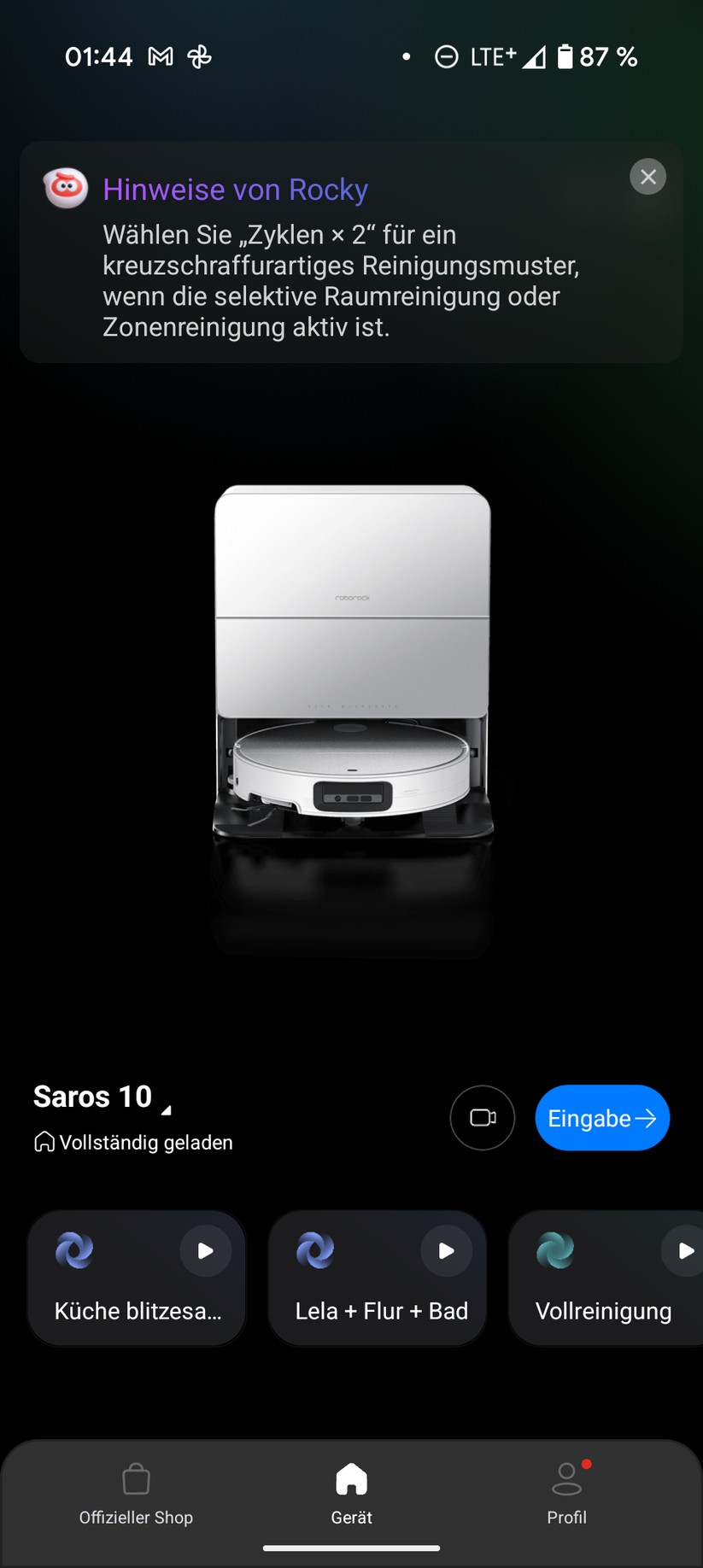 Roborock Saros 10 Screenshot