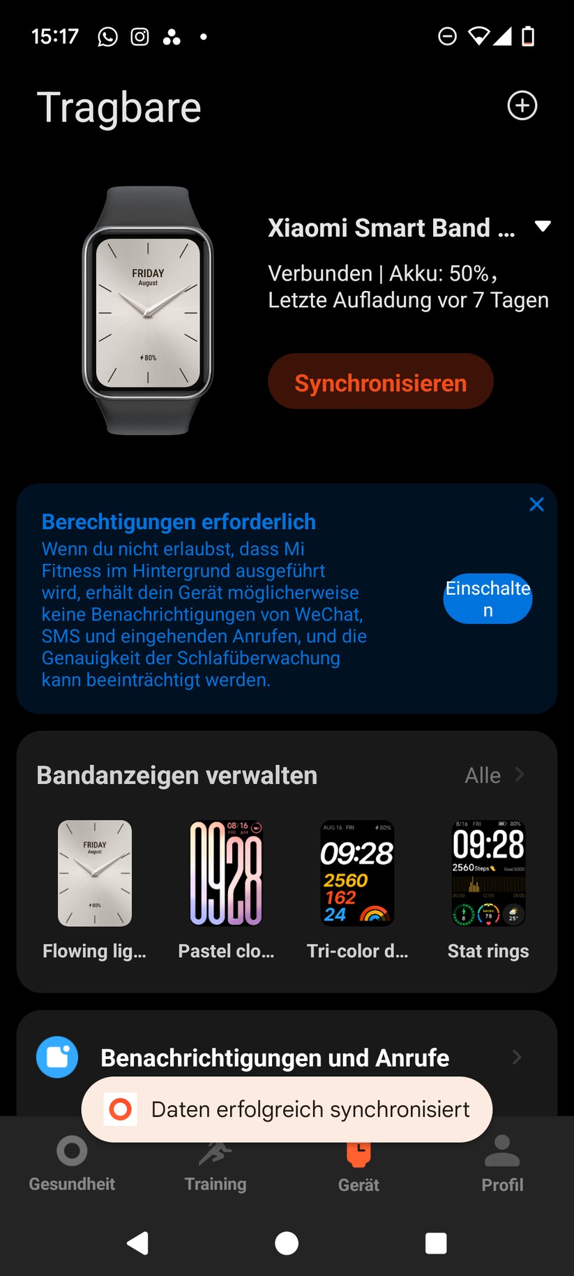 Xiaomi Smart Band 9 Pro - Bilder Mi Fitness App