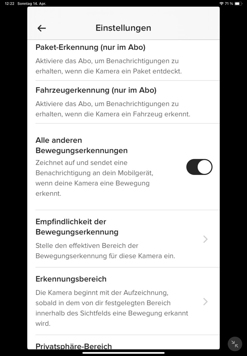 Yale Smart Outdoor Camera: Einrichtung und Einstellungen