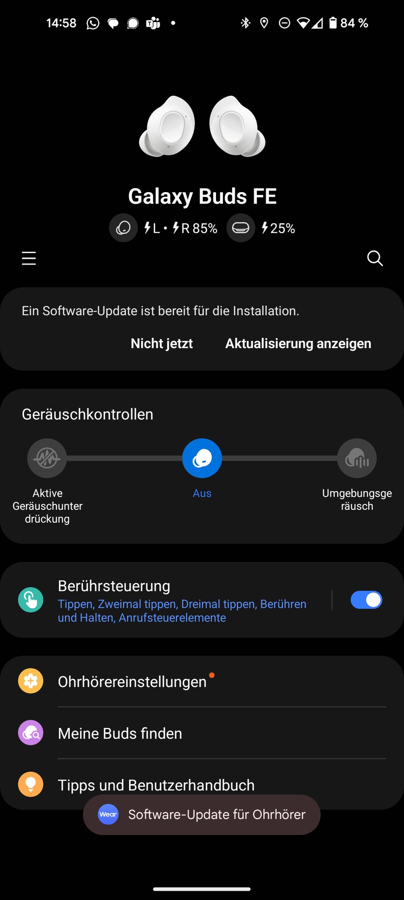 Samsung Galaxy Buds FE Screenshots