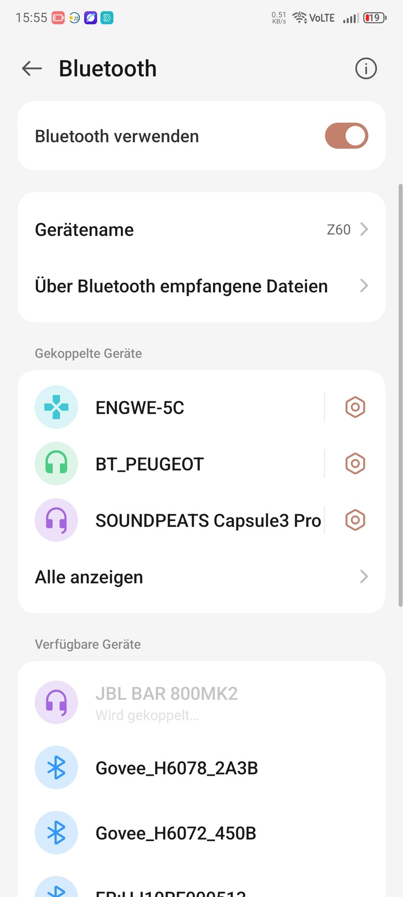 Die Einrichtung der Soundbar erfolgt mit der App JBL One