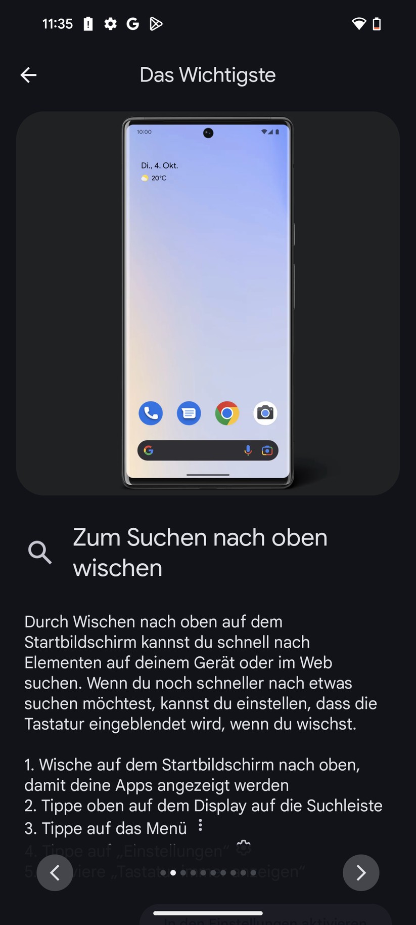 Google Pixel 8a Screenshot