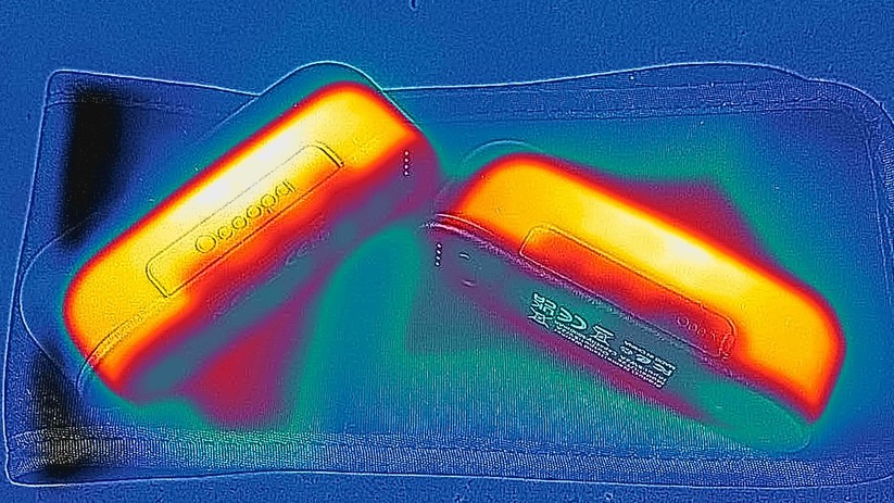 Beim Ocoopa UT2s bleibt die magnetische Innenseite deutlich kühler.