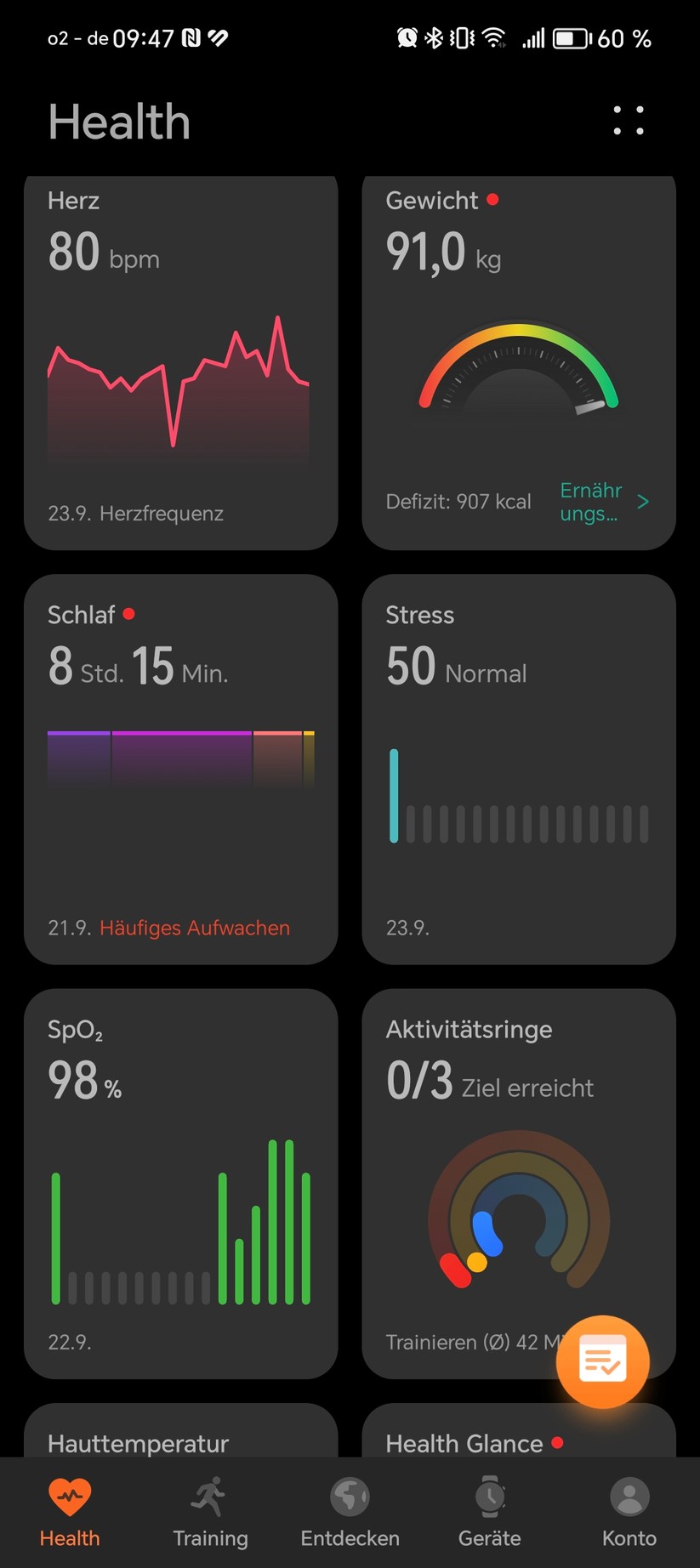 Huawei Watch GT 5 Pro - Health App