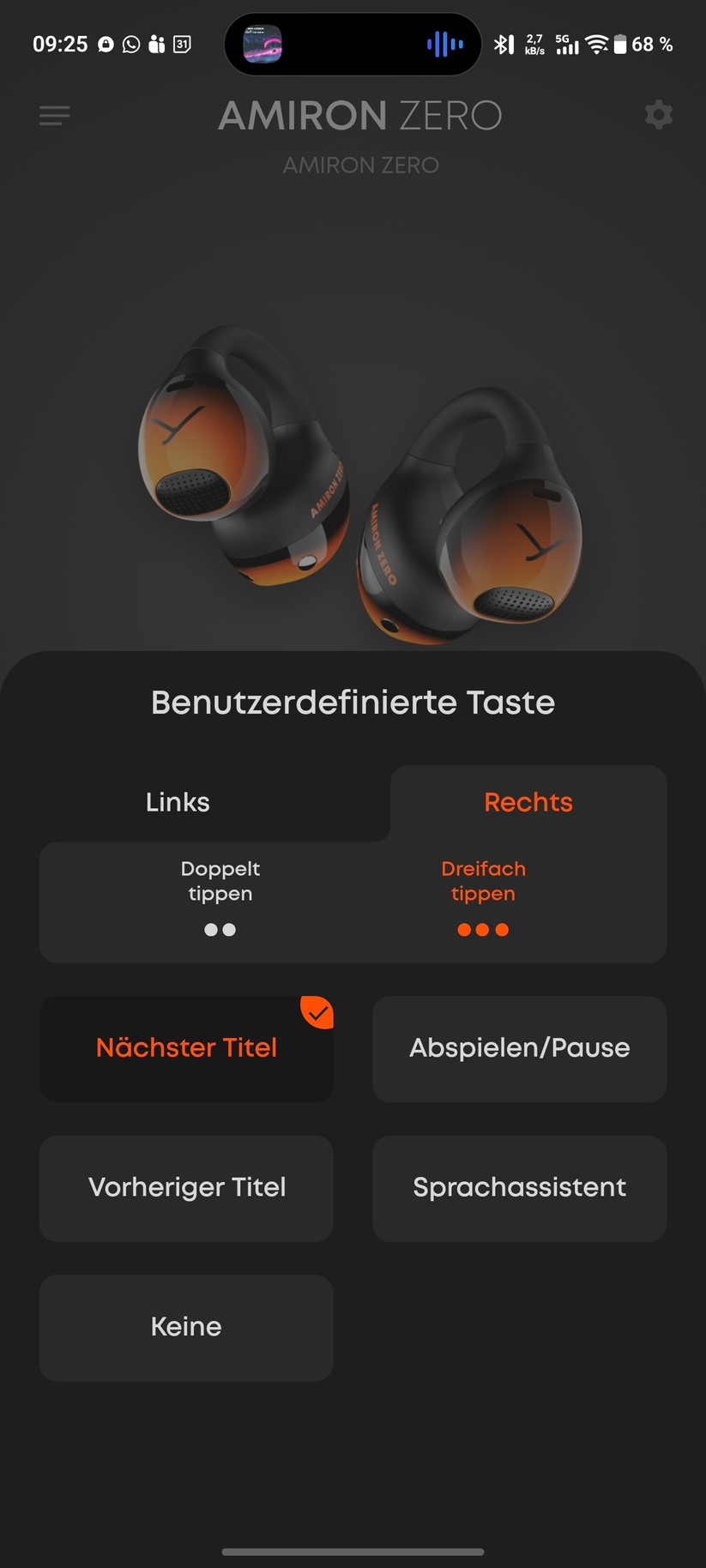 Beyerdynamic Amiron Zero Sport Screenshot