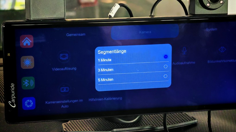  Loop-Einstellung der Dashcam