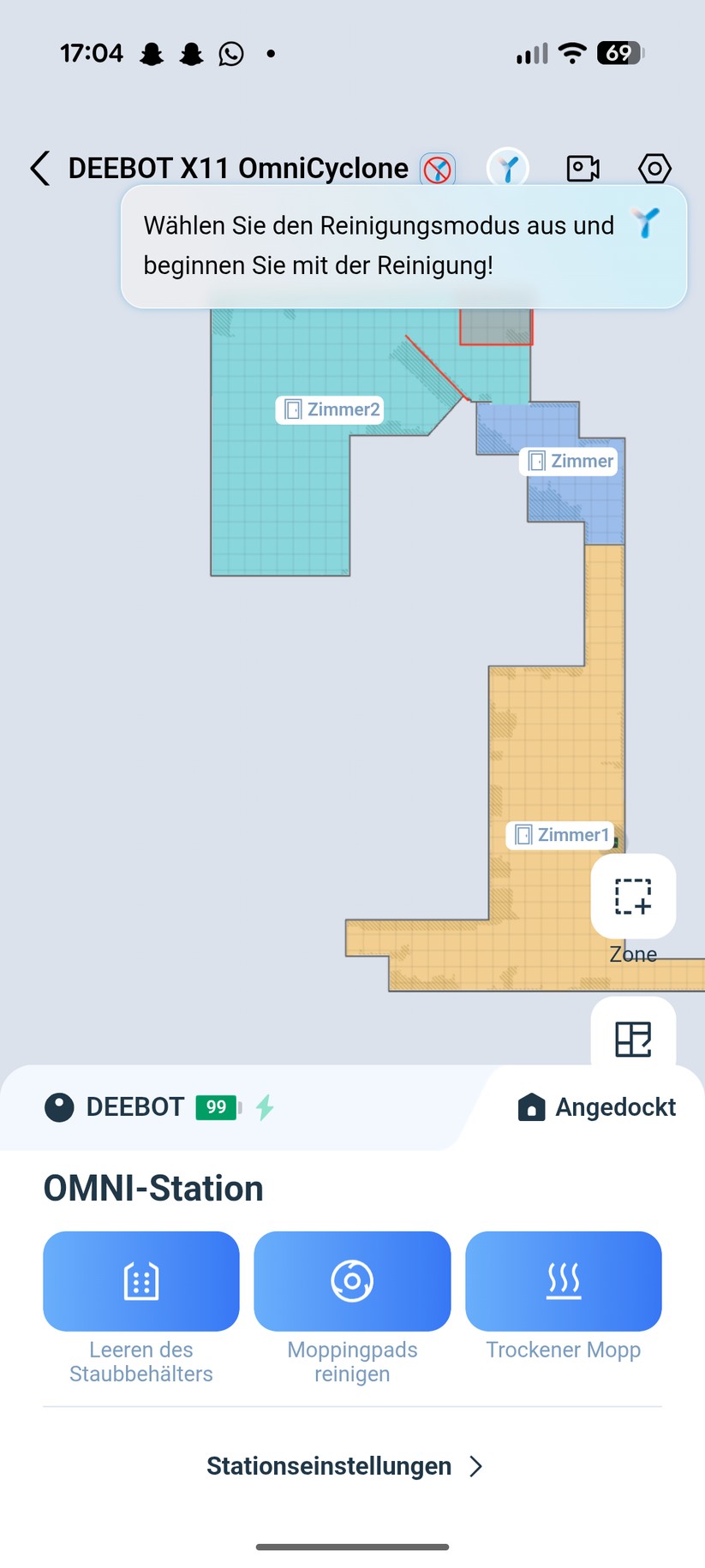 Ecovacs Deebot X11 Omni Cyclone – App & Einrichtung