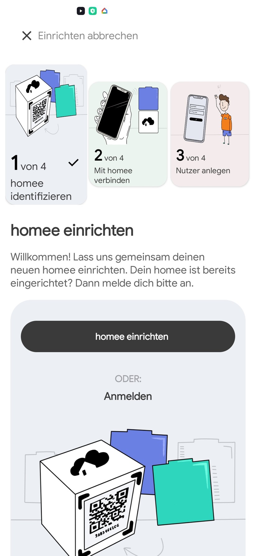 Homee: Smartphone- und Web-App