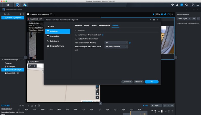 Synology Surveillance Station: Überwachungskameras konfigurieren