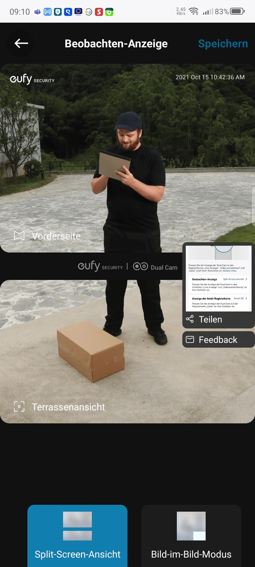 Eufy Video Doorbell E340: Konfiguration