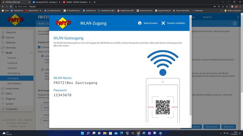 Fritzbox 6690 Cable - Konfiguration 