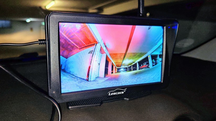 Lescars Solar-Funk-Rückfahrkamera PA-755