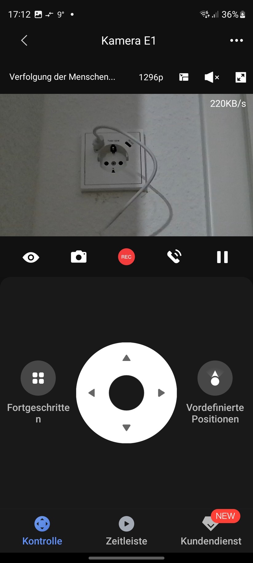 PTZ-Überwachungskamera Aqara E1: Inbetriebnahme, Homekit, Bedienung, Aufnahmen