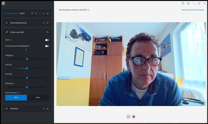 Dell Peripheral Manager: Einstellmöglichkeiten für Farbe und Bild