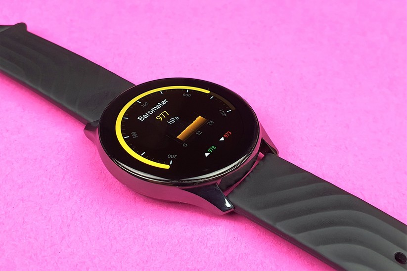 Oneplus Watch: Das Barometer zeigt Änderungen des Luftdrucks an.