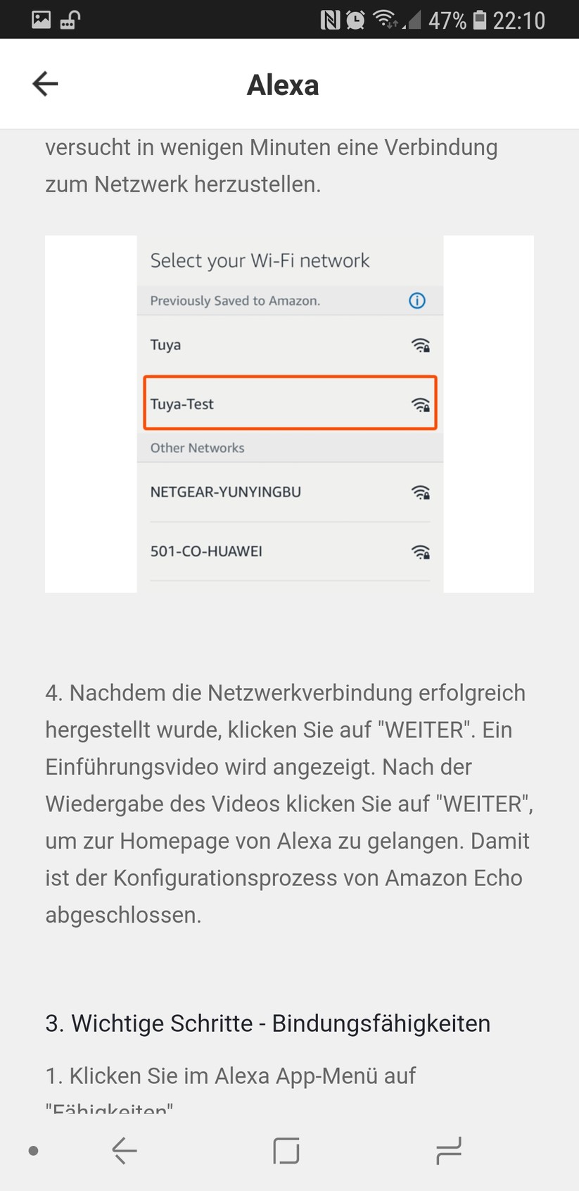 Alexa einrichten