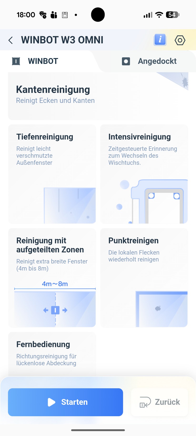 Ecovacs Winbot W3 Omni – App & Einrichtung