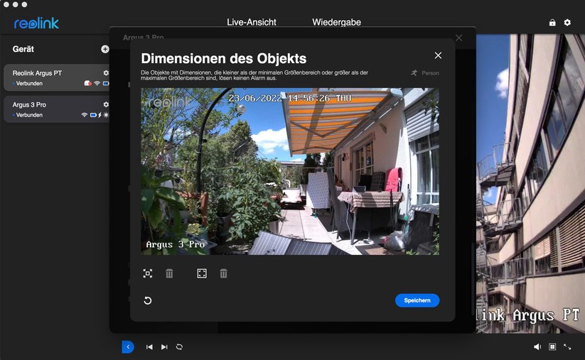 Reolink Argus 3 Pro: Desktop-App