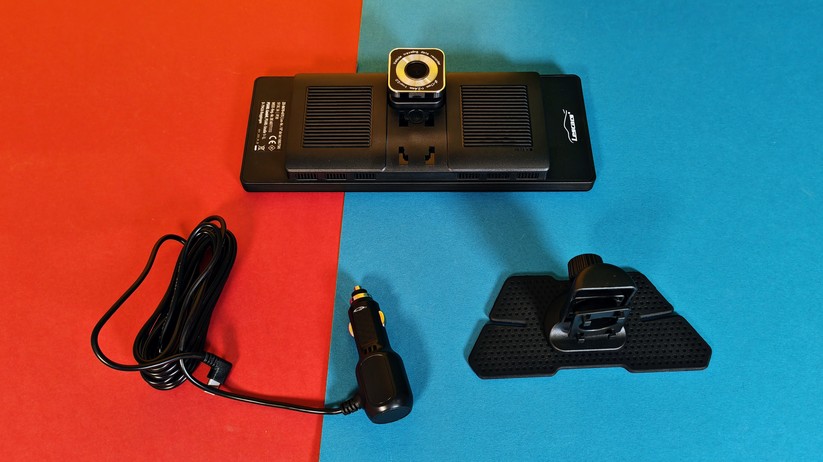 Lescars IPS-HD-Touchscreen mit Dashcam für Android Auto & Apple Carplay