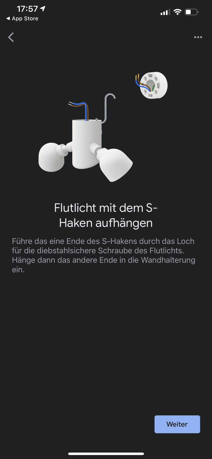 Google Home App für Nest Floodlight 