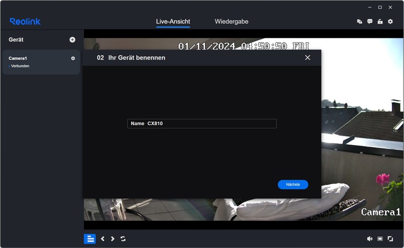 Reolink CX810: Für die Steuerung von Reolink-Überwachungskameras steht auch eine leistungsfähige Desktop-Anwendung für Windows und macOS zur Verfügung.