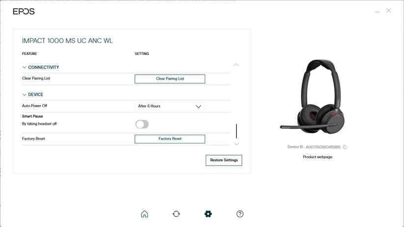 Epos Impact 1000 - Bilder App