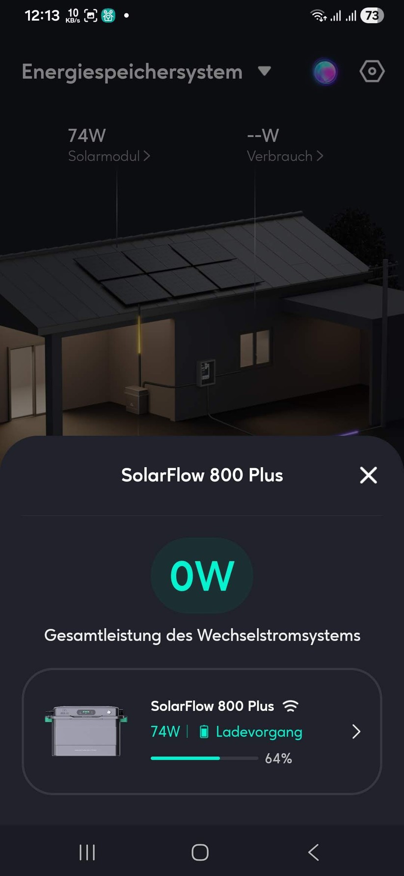 Die Zendure-App zeigt den Energiefluss zwischen PV, Akku, Haushalt und Netz sowie die Leistungen der beiden MPPT-Eingänge. Die grundlegende Bedienlogik ist nachvollziehbar, die wichtigsten Einstellungen sind sinnvoll gruppiert und schnell erreichbar.