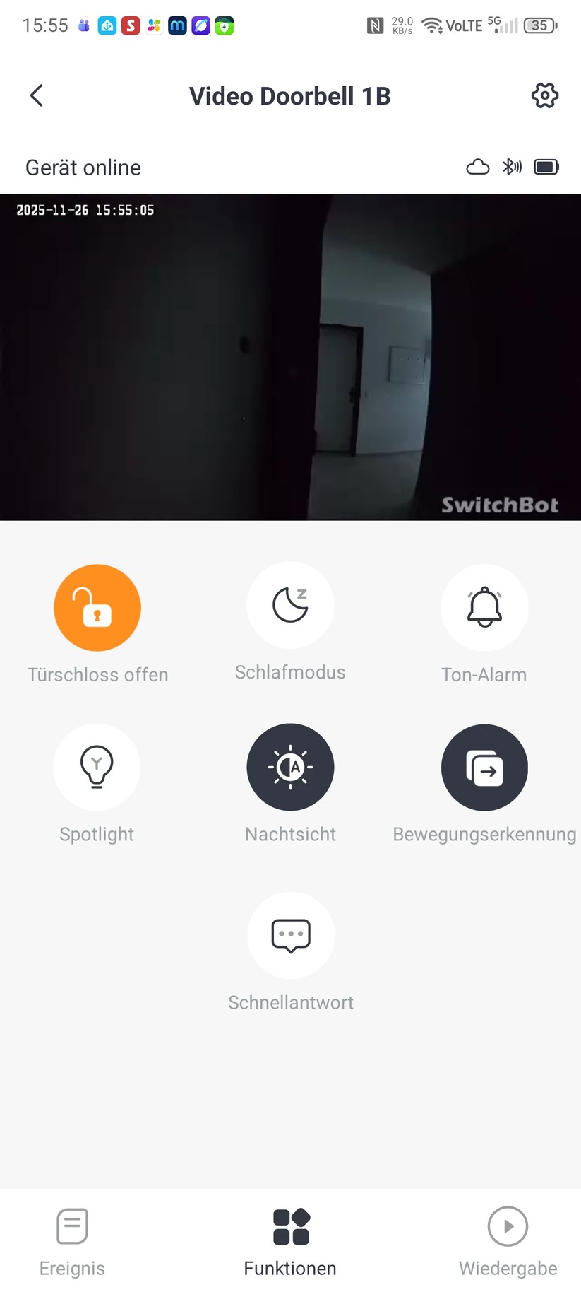 Mit der Koppelung eines Smart Locks in der App können Anwender das Schloss vom Monitor der Video-Türklingel aus bedienen.
