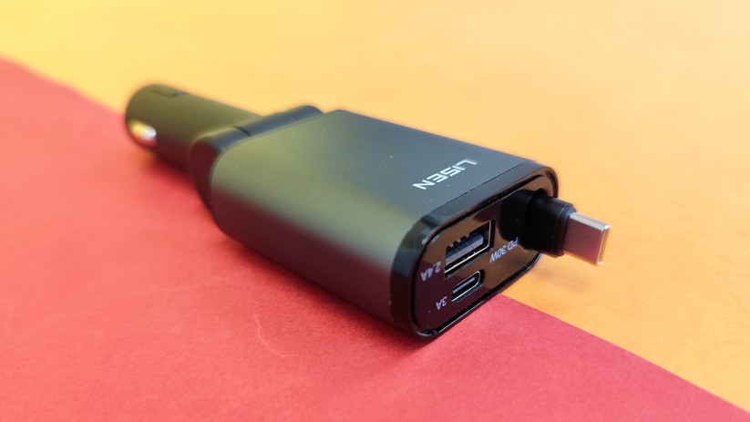 Das USB-Ladegerät Lisen 57 W für den Zigarettenanzünder