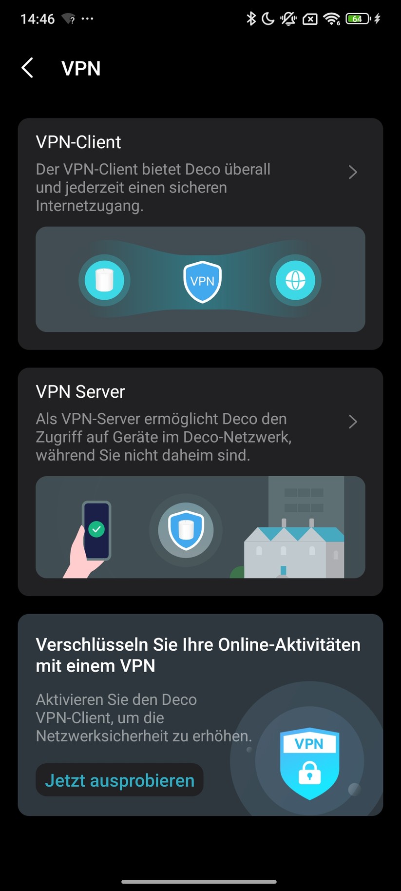 TP-Link Deco BE65 – App & Weboberfläche