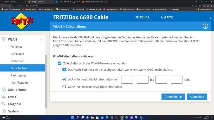 Fritzbox 6690 Cable - Konfiguration 