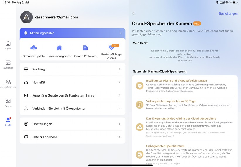Inbetriebnahme des Aqara M3 mit der Aqara-App